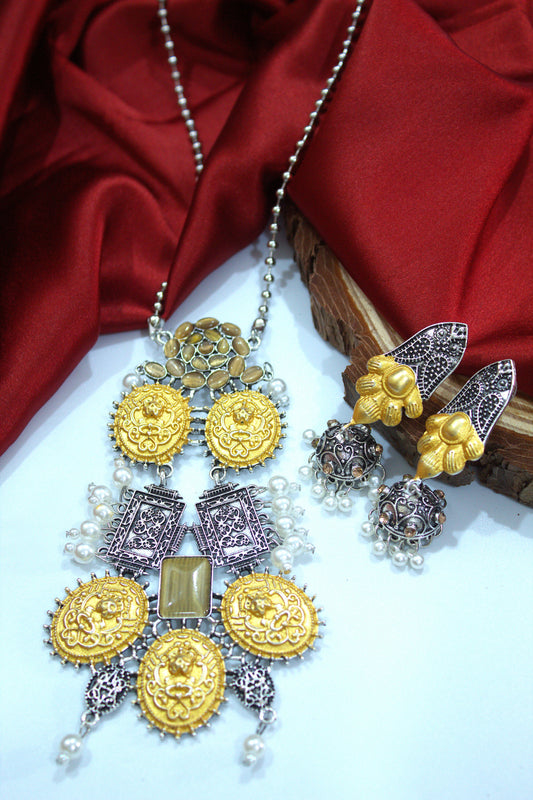 Padmamalini Stone Necklace Set