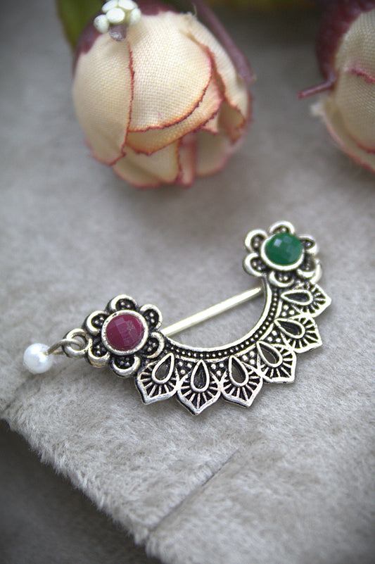 Mashika German Silver Nath