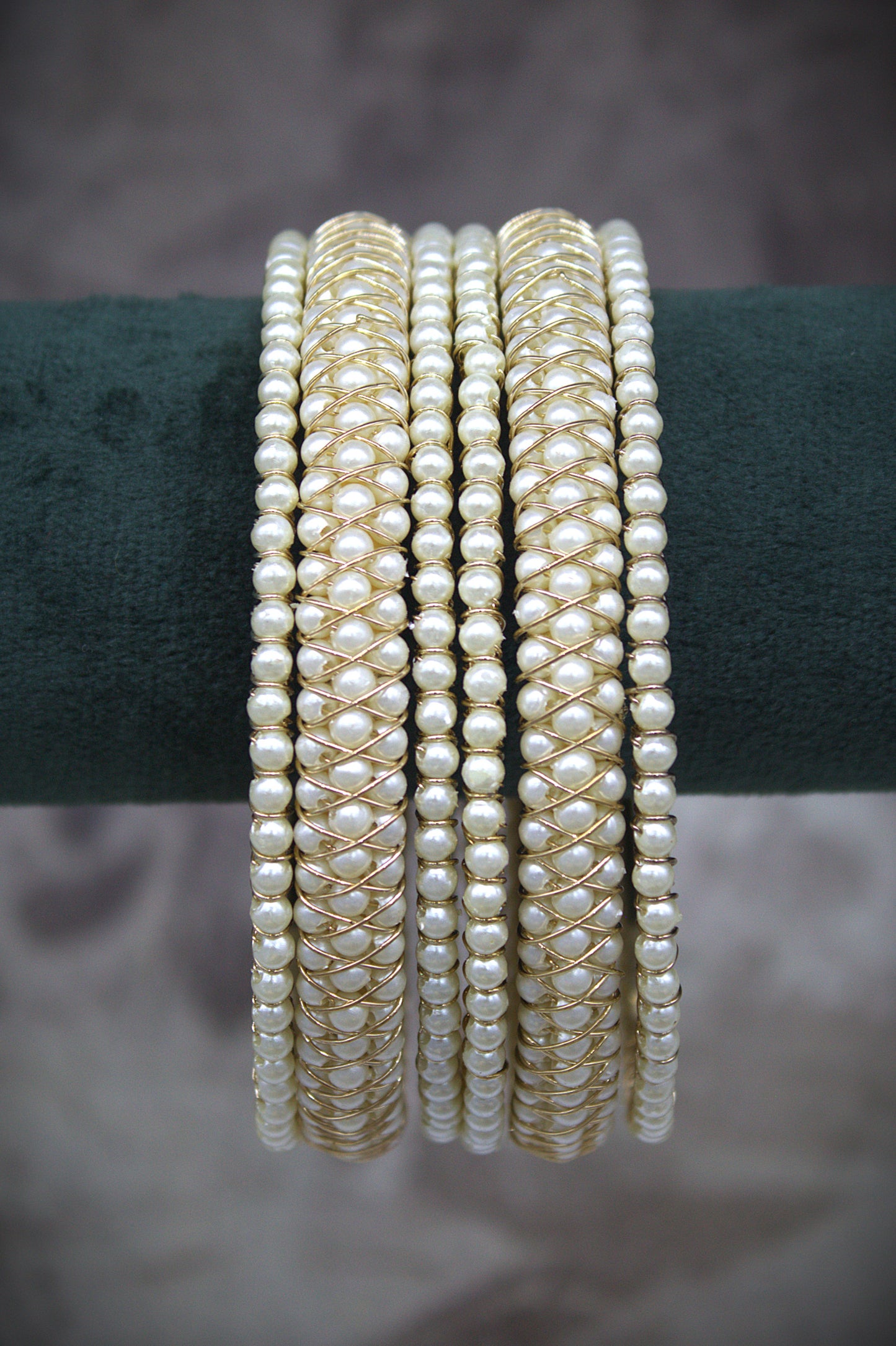 Mehak Pearl Bangle Set