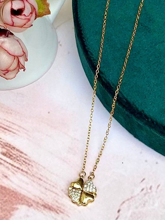 Magnetic Openable HEART Pendant Necklace