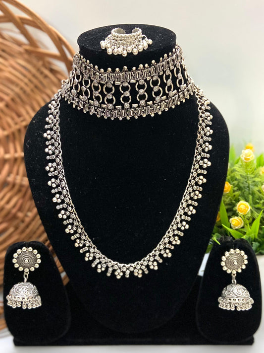 Purohita German Silver Combo Set