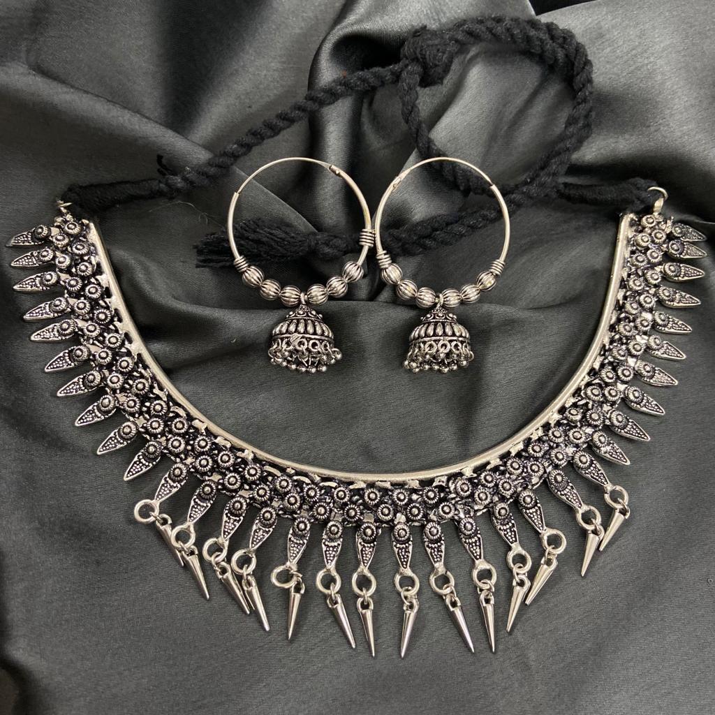 Nandini Hasli German Silver Necklace