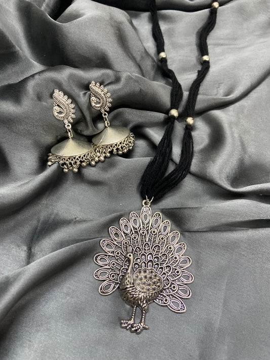 Mohak German Silver Necklace Set