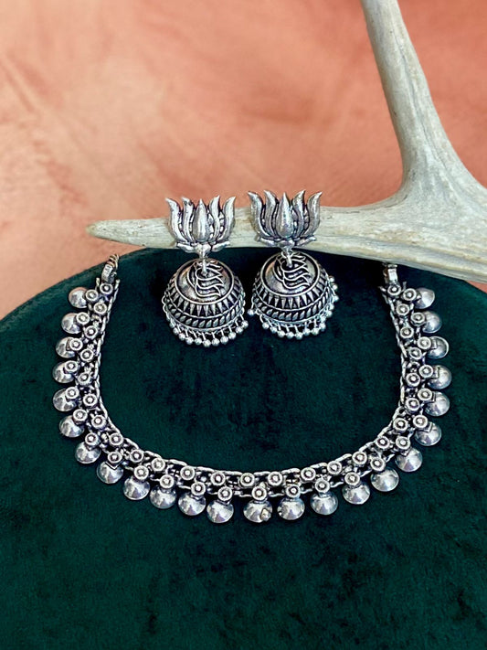 Mandira German Silver Choker Set