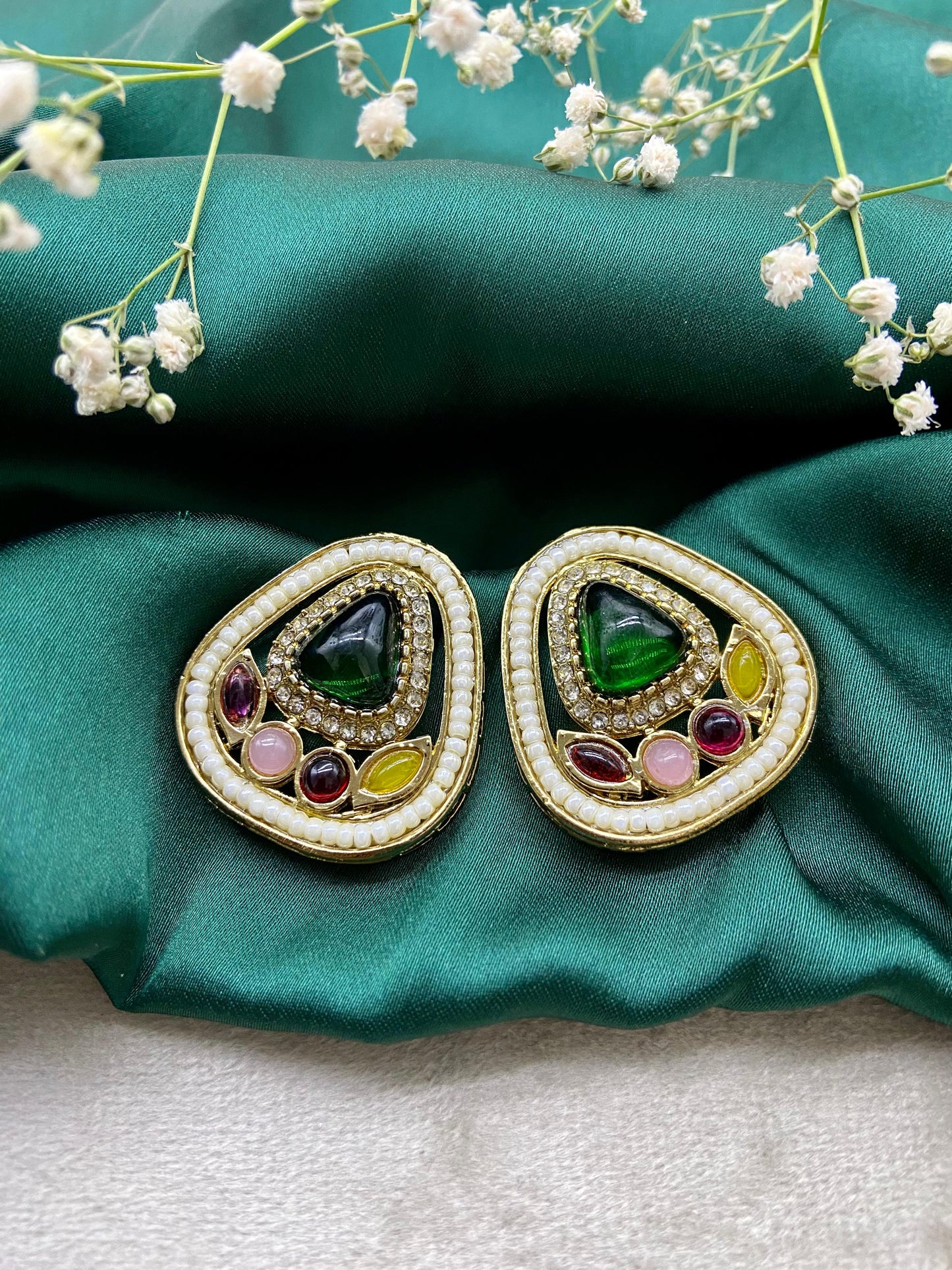 Aurora Kundan Studs