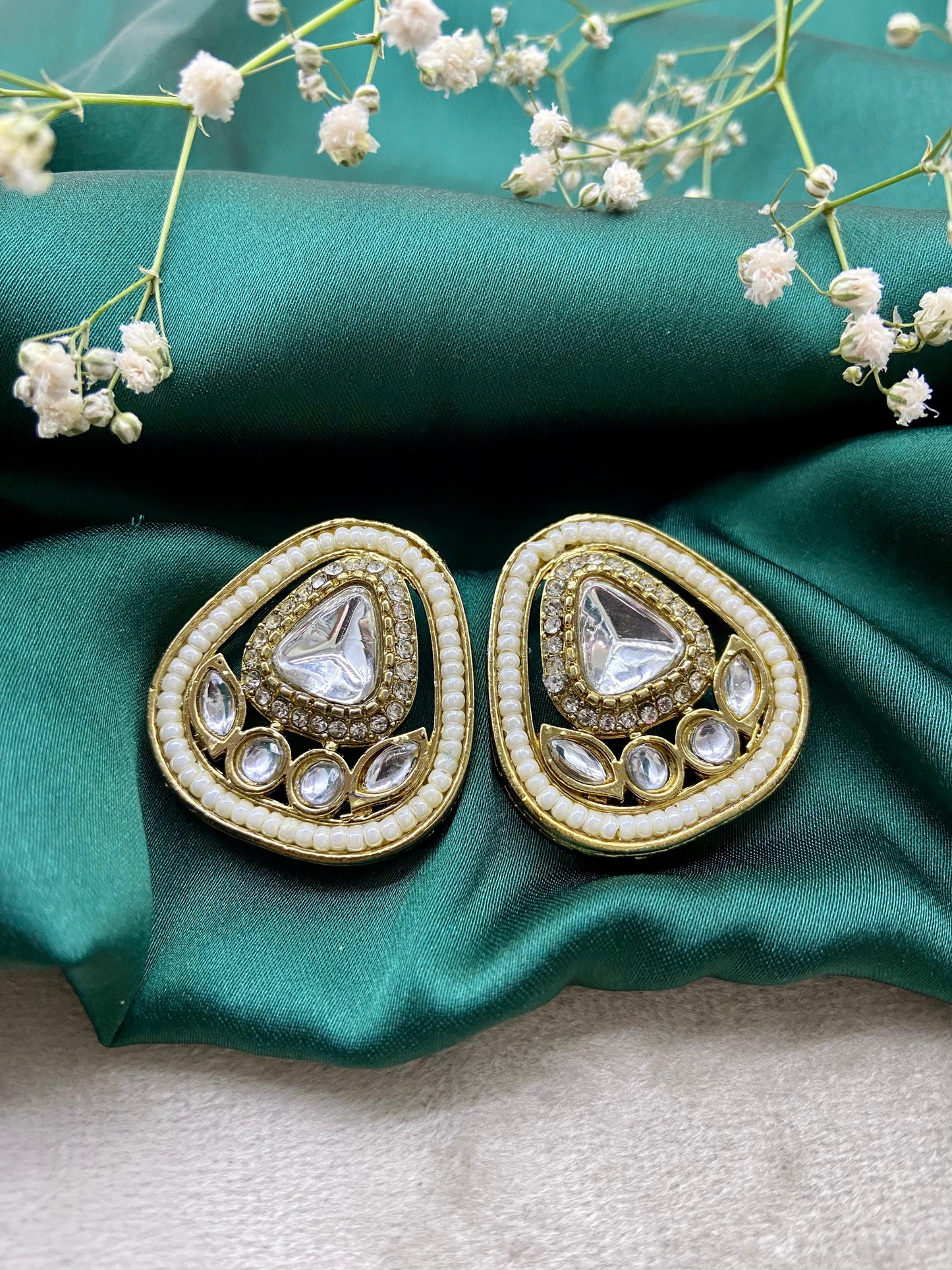 Aurora Kundan Studs