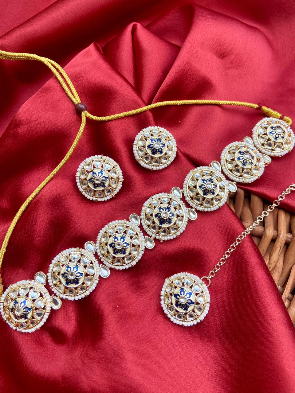 Sharmila Choker Set with Tikka