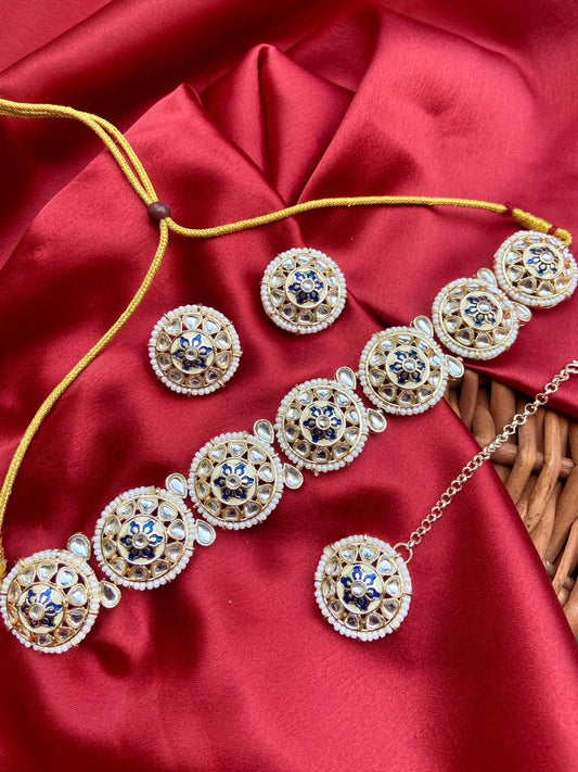 Sharmila Choker Set with Tikka